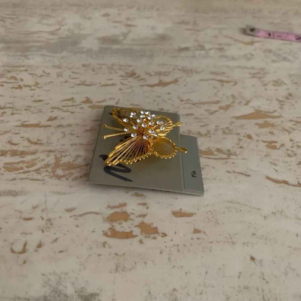 Vintage monet Butterfly pin